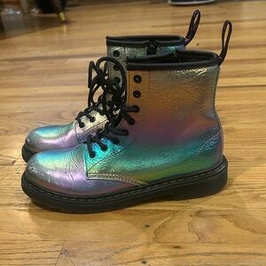 Doctor Martens Iridescent Kids Boots